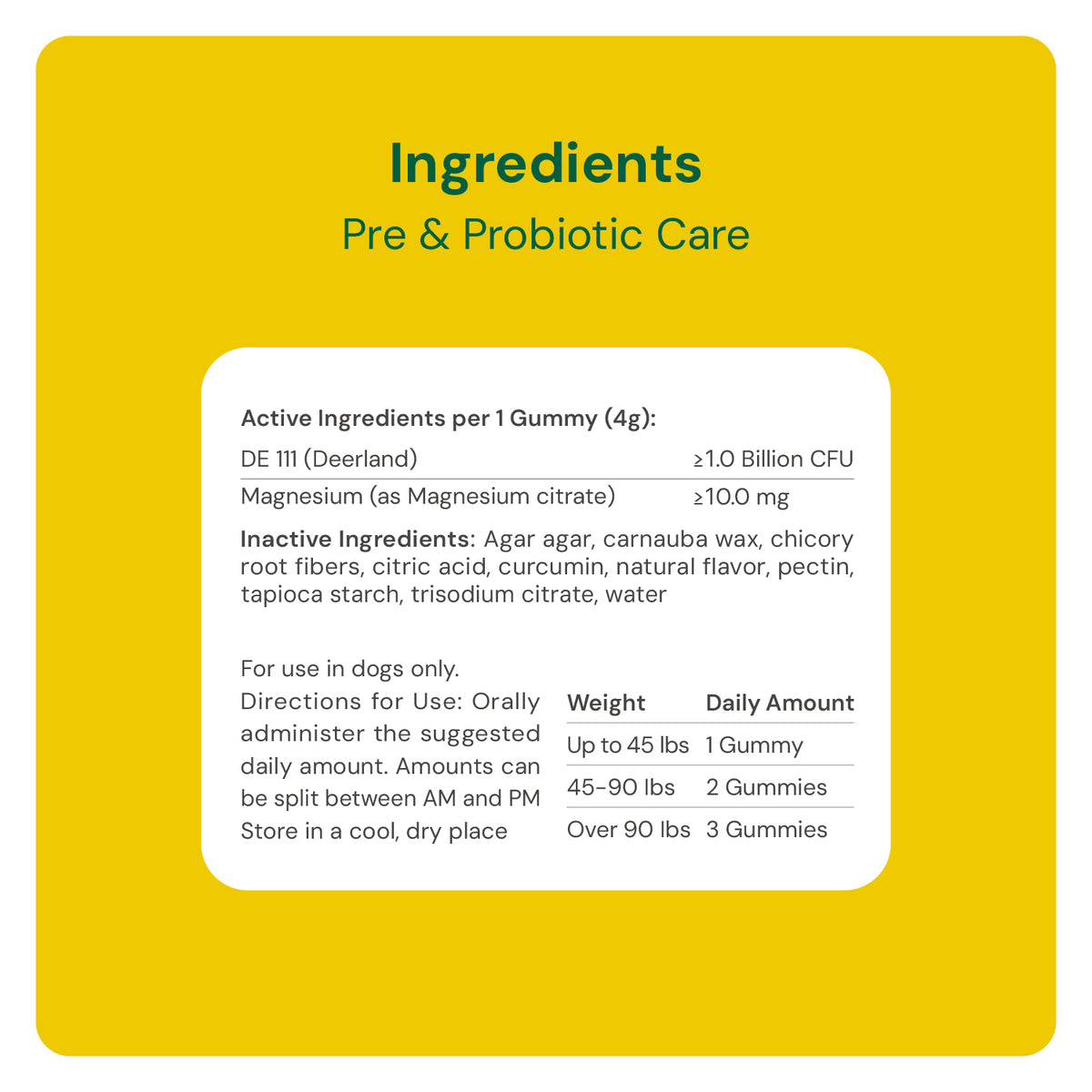 Pre & Probiotic Care
